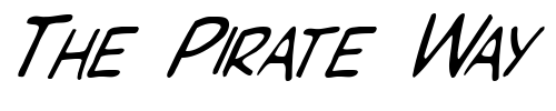 Font : FZ-BASIC-29-ITALIC Custom Text : The Pirate Way Test your own text here Click to download or to view this font on a tshirt that can be custom printed in Bali