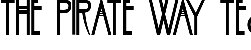 Font : FZ-BASIC-30-COND Custom Text : The Pirate Way Test your own text here Click to download or to view this font on a tshirt that can be custom printed in Bali