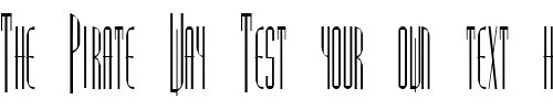Font : FZ-BASIC-38-COND Custom Text : The Pirate Way Test your own text here Click to download or to view this font on a tshirt that can be custom printed in Bali