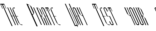 Font : FZ-BASIC-38-LEFTY Custom Text : The Pirate Way Test your own text here Click to download or to view this font on a tshirt that can be custom printed in Bali