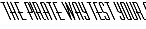 Font : FZ-BASIC-40-LEFTY Custom Text : The Pirate Way Test your own text here Click to download or to view this font on a tshirt that can be custom printed in Bali