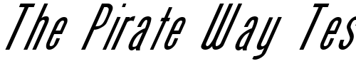 Font : FZ-BASIC-49-ITALIC Custom Text : The Pirate Way Test your own text here Click to download or to view this font on a tshirt that can be custom printed in Bali