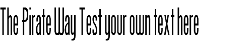 Font : FZ-BASIC-51 Custom Text : The Pirate Way Test your own text here Click to download or to view this font on a tshirt that can be custom printed in Bali