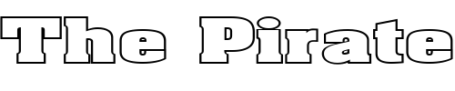 Font : FZ-BASIC-52-HOLLOW-EX Custom Text : The Pirate Way Test your own text here Click to download or to view this font on a tshirt that can be custom printed in Bali