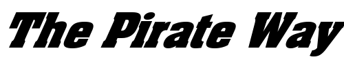 Font : FZ-BASIC-52-ITALIC Custom Text : The Pirate Way Test your own text here Click to download or to view this font on a tshirt that can be custom printed in Bali