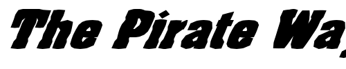 Font : FZ-BASIC-52-MANGLED-ITALIC Custom Text : The Pirate Way Test your own text here Click to download or to view this font on a tshirt that can be custom printed in Bali