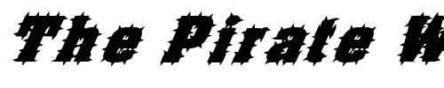Font : FZ-BASIC-52-SPIKED-ITALIC Custom Text : The Pirate Way Test your own text here Click to download or to view this font on a tshirt that can be custom printed in Bali
