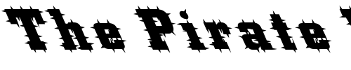 Font : FZ-BASIC-53-SPIKED-LEFTY Custom Text : The Pirate Way Test your own text here Click to download or to view this font on a tshirt that can be custom printed in Bali