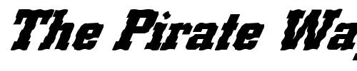 Font : FZ-BASIC-53-WAVEY-ITALIC Custom Text : The Pirate Way Test your own text here Click to download or to view this font on a tshirt that can be custom printed in Bali