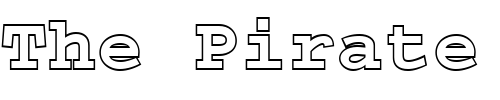 Font : FZ-BASIC-54-HOLLOW Custom Text : The Pirate Way Test your own text here Click to download or to view this font on a tshirt that can be custom printed in Bali