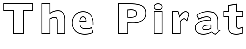 Font : FZ-BASIC-55-HOLLOW Custom Text : The Pirate Way Test your own text here Click to download or to view this font on a tshirt that can be custom printed in Bali