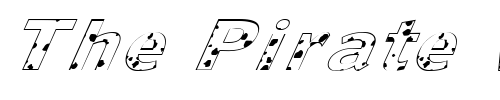 Font : FZ-BASIC-55-SPOTTED-ITALIC Custom Text : The Pirate Way Test your own text here Click to download or to view this font on a tshirt that can be custom printed in Bali