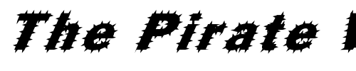 Font : FZ-BASIC-56-SPIKED-ITALIC Custom Text : The Pirate Way Test your own text here Click to download or to view this font on a tshirt that can be custom printed in Bali