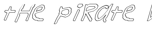 Font : FZ-HAND-11-HOLLOW-ITALIC Custom Text : The Pirate Way Test your own text here Click to download or to view this font on a tshirt that can be custom printed in Bali