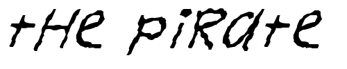 Font : FZ-HAND-11-WAVEY-ITALIC Custom Text : The Pirate Way Test your own text here Click to download or to view this font on a tshirt that can be custom printed in Bali