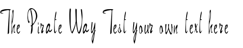 Font : FZ-HAND-13 Custom Text : The Pirate Way Test your own text here Click to download or to view this font on a tshirt that can be custom printed in Bali