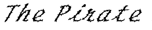 Font : FZ-HAND-20-SPIKED-ITALIC Custom Text : The Pirate Way Test your own text here Click to download or to view this font on a tshirt that can be custom printed in Bali