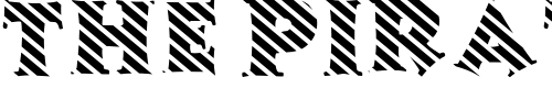Font : FZ-JAZZY-13-STRIPED Custom Text : The Pirate Way Test your own text here Click to download or to view this font on a tshirt that can be custom printed in Bali