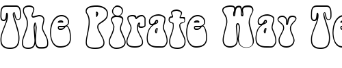 Font : FZ-JAZZY-14-HOLLOW Custom Text : The Pirate Way Test your own text here Click to download or to view this font on a tshirt that can be custom printed in Bali