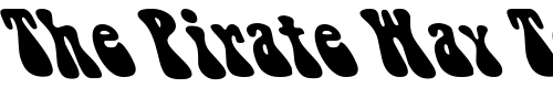 Font : FZ-JAZZY-14-LEFTY Custom Text : The Pirate Way Test your own text here Click to download or to view this font on a tshirt that can be custom printed in Bali