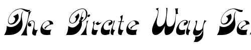 Font : FZ-JAZZY-15-ITALIC Custom Text : The Pirate Way Test your own text here Click to download or to view this font on a tshirt that can be custom printed in Bali