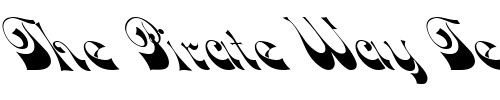 Font : FZ-JAZZY-15-LEFTY Custom Text : The Pirate Way Test your own text here Click to download or to view this font on a tshirt that can be custom printed in Bali