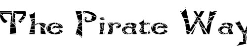 Font : FZ-JAZZY-21-CRACKED-EX Custom Text : The Pirate Way Test your own text here Click to download or to view this font on a tshirt that can be custom printed in Bali