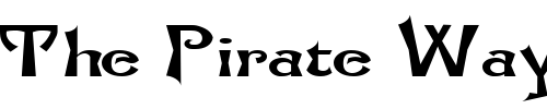 Font : FZ-JAZZY-21-EX Custom Text : The Pirate Way Test your own text here Click to download or to view this font on a tshirt that can be custom printed in Bali