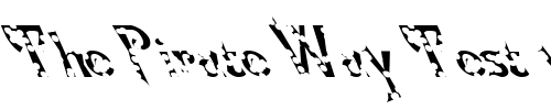 Font : FZ-JAZZY-21-HOLEY-LEFTY Custom Text : The Pirate Way Test your own text here Click to download or to view this font on a tshirt that can be custom printed in Bali