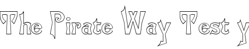 Font : FZ-JAZZY-21-HOLLOW Custom Text : The Pirate Way Test your own text here Click to download or to view this font on a tshirt that can be custom printed in Bali