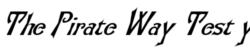 Font : FZ-JAZZY-21-ITALIC Custom Text : The Pirate Way Test your own text here Click to download or to view this font on a tshirt that can be custom printed in Bali