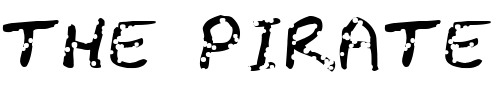 Font : FZ-JAZZY-29-HOLEY Custom Text : The Pirate Way Test your own text here Click to download or to view this font on a tshirt that can be custom printed in Bali