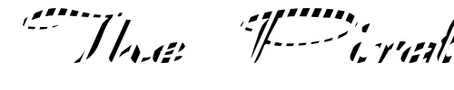 Font : FZ-JAZZY-30-STRIPED-ITALIC Custom Text : The Pirate Way Test your own text here Click to download or to view this font on a tshirt that can be custom printed in Bali