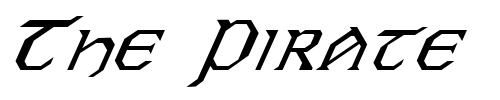 Font : FZ-JAZZY-31-ITALIC Custom Text : The Pirate Way Test your own text here Click to download or to view this font on a tshirt that can be custom printed in Bali