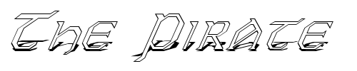 Font : FZ-JAZZY-31-SHADOW-ITALIC Custom Text : The Pirate Way Test your own text here Click to download or to view this font on a tshirt that can be custom printed in Bali