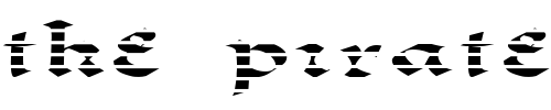Font : FZ-JAZZY-33-STRIPED-EX Custom Text : The Pirate Way Test your own text here Click to download or to view this font on a tshirt that can be custom printed in Bali