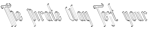 Font : FZ-JAZZY-35-HOLLOW-LEFTY Custom Text : The Pirate Way Test your own text here Click to download or to view this font on a tshirt that can be custom printed in Bali