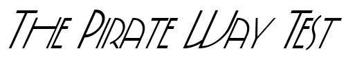 Font : FZ-JAZZY-5-ITALIC Custom Text : The Pirate Way Test your own text here Click to download or to view this font on a tshirt that can be custom printed in Bali