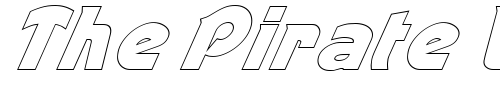 Font : FZ-JAZZY-52-HOLLOW-ITALIC Custom Text : The Pirate Way Test your own text here Click to download or to view this font on a tshirt that can be custom printed in Bali