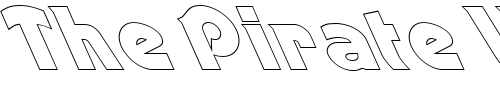 Font : FZ-JAZZY-52-HOLLOW-LEFTY Custom Text : The Pirate Way Test your own text here Click to download or to view this font on a tshirt that can be custom printed in Bali