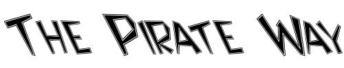 Font : FZ-JAZZY-8-CONTOUR-LEFTY Custom Text : The Pirate Way Test your own text here Click to download or to view this font on a tshirt that can be custom printed in Bali