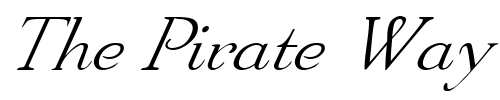 Font : FZ-ROMAN-16-ITALIC Custom Text : The Pirate Way Test your own text here Click to download or to view this font on a tshirt that can be custom printed in Bali