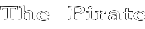 Font : FZ-ROMAN-21-HOLLOW-EX Custom Text : The Pirate Way Test your own text here Click to download or to view this font on a tshirt that can be custom printed in Bali