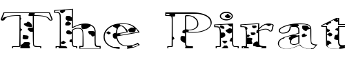 Font : FZ-ROMAN-24-SPOTTED-EX Custom Text : The Pirate Way Test your own text here Click to download or to view this font on a tshirt that can be custom printed in Bali