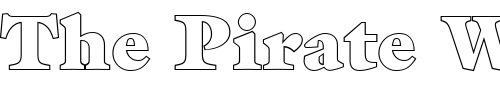 Font : FZ-ROMAN-26-HOLLOW Custom Text : The Pirate Way Test your own text here Click to download or to view this font on a tshirt that can be custom printed in Bali