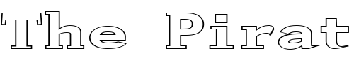 Font : FZ-ROMAN-27-HOLLOW-EX Custom Text : The Pirate Way Test your own text here Click to download or to view this font on a tshirt that can be custom printed in Bali
