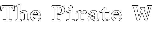 Font : FZ-ROMAN-28-HOLLOW Custom Text : The Pirate Way Test your own text here Click to download or to view this font on a tshirt that can be custom printed in Bali