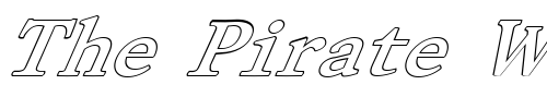 Font : FZ-ROMAN-28-HOLLOW-ITALIC Custom Text : The Pirate Way Test your own text here Click to download or to view this font on a tshirt that can be custom printed in Bali
