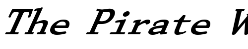 Font : FZ-ROMAN-29-ITALIC Custom Text : The Pirate Way Test your own text here Click to download or to view this font on a tshirt that can be custom printed in Bali