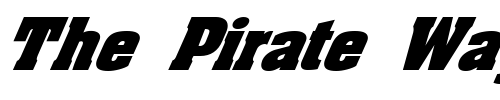 Font : FZ-ROMAN-3-ITALIC Custom Text : The Pirate Way Test your own text here Click to download or to view this font on a tshirt that can be custom printed in Bali